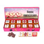 Expelite 1st Anniversary Chocolate Gift - 12 pc Marriage Anniversary Gift For Couple Bars, Truffles (350 g)