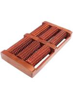 NABIL CREATION Sheesham Wooden Foot Massager 6 Rollers wth jimmi and thumb, Therapy for Stress Relief and Improved Blood Circulation
