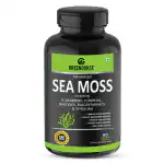 GREENDORSE Irish Sea Moss Vitality Capsules, 7 in1 Formula- Gut Cleanse, Immunity, Joint & Thyroid Support| With Spirulina, Elderberry, Turmeric, Bladderwrack, Burdock| Superfood High in Minerals- 60 veg capsules