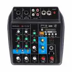 MX 4 Channels Audio Mixer Sound Mixing Console With USB , Bluetooth and many other features (MG 06+)