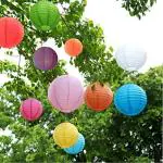 The Party Store Paper lamp for Decoration pack of 5