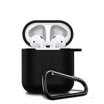 Ramola Traders TPU Shock Proof Protection Carrying Box Case Compatible with AirPods 1 & 2 Only (Not Compatible with Petron, Earpods, Airpod 3) Wireless Headset Earphone Black (Airpod Not Included)