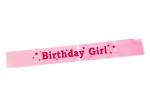 Hippity Hop Polyester Pink Happy Birthday Sash For Birthday Party