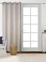 Saral Home Cotton Grey Blackout 1 Piece Door Curtains (4X7 Feet)