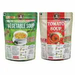 Brewlab Mix Veg & Tomato Soup Powder Combo Suitable For Vending Machine Instant Premix (Pack of 2, 100 g)
