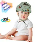 Pseudo Baby Full Protector, Baby Safety Helmet for Crawling and Walking, Baby Head Guard for Boys and Girls (Green)