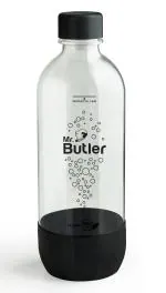 Mr. Butler BPA Free PET Bottle 1000 ml, Pack of 4 (Orange, Yellow, Grey, Black)