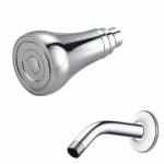 ZAP Qubic 2325 Chrome Finish Overhead Shower with Arm 9 inch