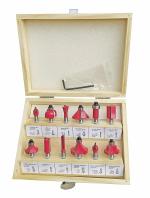 Inditrust 6 mm Router Bit Set 12 Pcs Multi Shape for Router