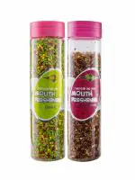 Dizzle Mouth Freshener Green Mix 210gm Navratan Mix150gm Combo Pack of 2
