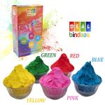 DealBindaas Rangotasav Holi Colour Herbal Gulal 250 GMS, Holi Color Powder (5pcs X 50gm) Pack of 3