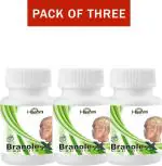 Hashmi Branole X Capsule Ayurvedic Brain Memory Power Medicine - 20 Capsules (Pack Of 3)