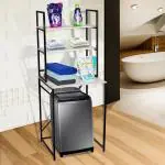 FORTUNE BLU Washing Machine Storage Rack Stand| Holder Saver Storage Rack 3 Shelf Brown White