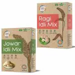 Organic Wisdom-Back to Roots Instant Ragi & Jowar Idli Combo 400 GM Each