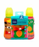 Mee Mee Baby Feeding Bottle Cover (Pack of 2) | Cute Animated Print, Multicolour