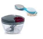 Blue Wonder Vegetables Plastic Dori Chopper With Stainless Steel Palta Spoons and (Multicolour, Pack of 2)