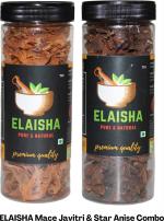 Elaisha Star Anise Whole Chakri Phool Badiyan And Mace Javitri Handpicked, 125 G (Pack Of 2)