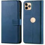 Slugabed Flip Cover for Apple iPhone 11 Pro Max | Magnetic Closurer| PU Leather Magnetic Wallet Back Cover Case (Black)