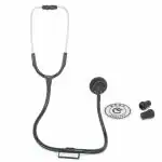 RCSP Deluxe Matt Acoustic Stethoscope For Doctors And Medical Students (Black)
