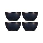 Caffeine Black Stoneware Katori Bowl (Set Of 4)
