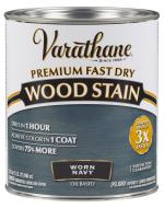 Rust-Oleum Varathane 297428 Premium Fast Dry Wood Stain WORN NAVY, Quart (946ml)