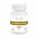 Cutiswiss Curcumin (95%) - 495 mg With Piperine 5 mg. | (Pure Vegetarian500mg 60 Capsules)