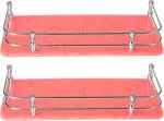 Flaner 12X5 Inch Acrylic Bathroom Shelves(Set Of 2) Acrylic Wall Shelf (No. Of Shelves - 2, Pink)