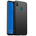 LazyLion Huawei Y6 2019 Candy Black Silicone Shockproof Phone Case with Soft Anti-Scratch Microfiber Lining (Pack of 2)