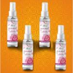 NESTREEZ Avira Rose Water Gulab Jal Spray Rose Water For Face Soothing Facial Mist Toner For Face Dark Spot Removing Pimple For Women & Men All Skin Types - 400ml (pack of 4)