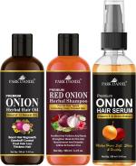 Park Daniel Onion Herbal Oil, Red Onion Shampoo And Onion Hair Serum, 100 Ml Each (Combo Of 3) Powder For Daily Haircare Routine to Get Healthy Strong Hair |Hair Care|Dandruff Control hair Powder|Healthy Strong Hair Mask