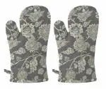 Mast Beautiful Cotton Padded Microwave Oven Glove Mitten - 2 Piece Set