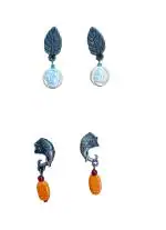 Mayilirahu Handicrafts Handmade Stylish Attractive Earrings Pack of 4