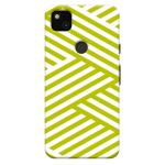 MobiEra Google Pixel 4a Zip Zap Green Design Plastic Hard Case Cover