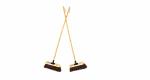 Palmera Premium Outdoor Broom with Handle (XS, Brown) (Pack of 2) (10 inch)