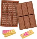 Husaini Mart Fragment Pyramid Food Grade Chocolate Molds Candy Bar Hot Rectangular Baking