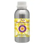 Deve Herbes Pure Sunflower Oil (Helianthus annuus) Natural Therapeutic Grade Cold Pressed 1250ml