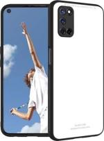 Sonty Oppo A92 White Polycarbonate and Thermoplastic Polyurethane Anti Fingerprint Mobile Back Cover