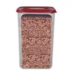 Cutting EDGE 2X Series 7.5 Litre Modular Air Tight & Leak Resistant Durable Kitchen Storage Containers Set with Lid Multi Purpose (Pack of 1) (7.5L, Dark Red)