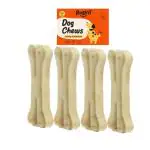 Robust Long Lasting All-Natural Dog Chew Bones to Keep Your Dog Entertained - 5 inches (4 units)