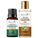 She Essential Rosemary15ml with Castor Oil 100ml For anti hair and hair thickness (115) |