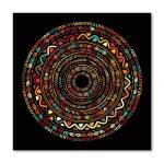 Tamatina Multicolor Mandala Art Africa Traditional Art Canvas Painting - 60X60 Inch