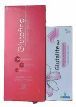 flay glutafine rich creamy facewash - 70g & glutalite gel-30g