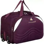 LexCorp Purple Polyester and Nylon Strolley Duffel Bag 70L (Large)