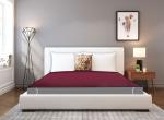 Stylista Waterproof Bedsheet/Mattress Protector Size WxL 72x72 inches King Size one Unit Polyester Maroon