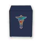 HIZING Waterproof washing machine cover Made for Electrolux 7.5 Kg Fully Automatic Front Load (EWF7524D3WB) Solid Blue DR.SIGN print