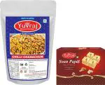 Yuvraj Soan Papdi Patisa and Chilly Channa Chur Combo (400 gm X 2 )