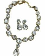 Jn Handicraft Alloy White, Silver Jewel Set For Women And Girls