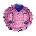 Babysparsh Cotton Baby Bed Sized Bedding Set (Pink and Blue)