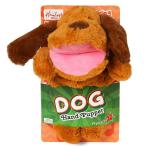 Hamleys Pugs & Play Dog Talking Hand Puppet, 3Y+, Brown
