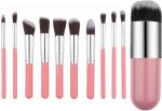 Bingeable Multicolor Foundation Brush Make Up Brushes Natural Professional Makeup Set Blending Tool Cosmetic Kits (Set Of 10)
